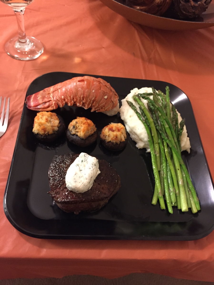 Surf and Turf romantic  dinner  for two Hunt s Homemade